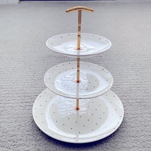 Vintage DuraPrint by Homer Laughlin 3 tier Serving set